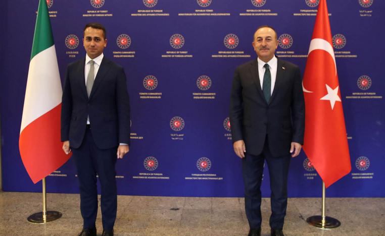 وزيرا خارجية تركيا وايطاليا في أنقرة