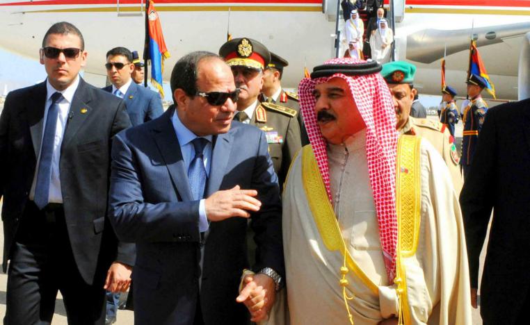 بحث الرئيس المصري عبدالفتاح السيسي وملك البحرين حمد بن عيسى آل خليفة