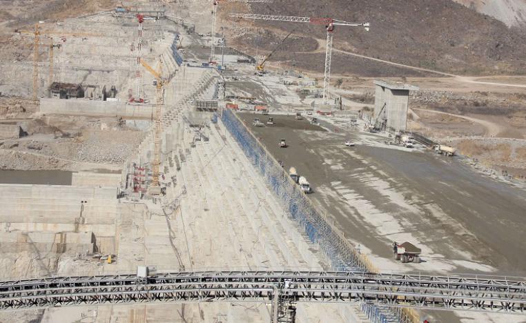 أشغال سد النهضة الاثيوبي 