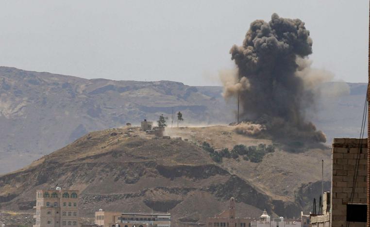 التحالف العربي يستهدف معاقل للحوثيين في صنعاء