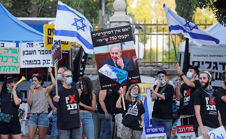 تصاعد الاحتجاجات المناوئة لرئيس الوزراء الاسرائيلي