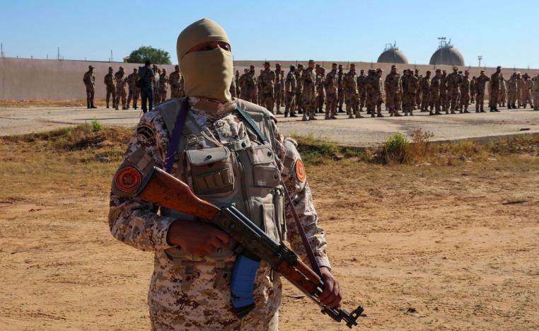 قوات حرس النفط في مصفاة الزاوية