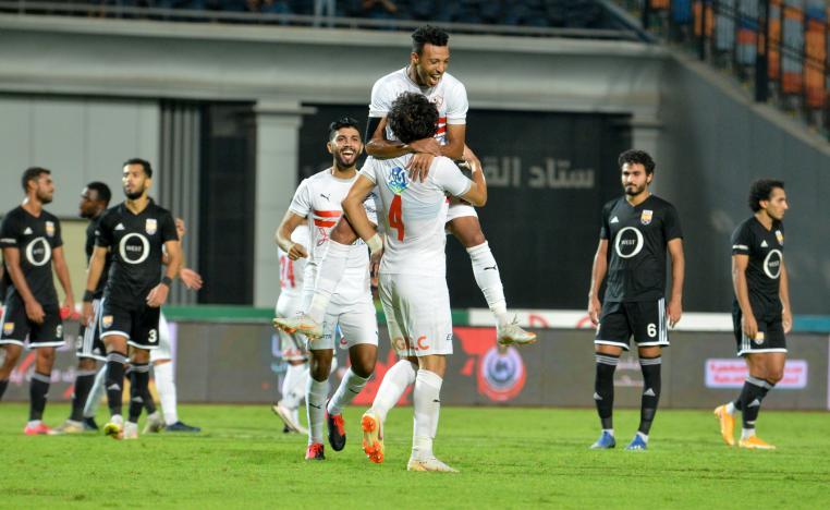 مباراة الزمالك والجونة (الصورة من حساب الزمالك على تويتر)