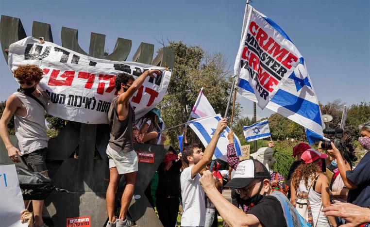 Protests against PM Benjamin Netanyahu over alleged corruption and his handling of the coronavirus crisis