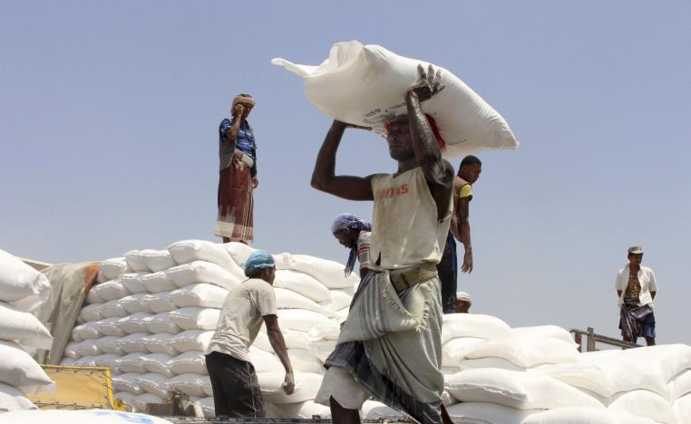 مساعدات برنامج الاغذية العالمي في اليمن