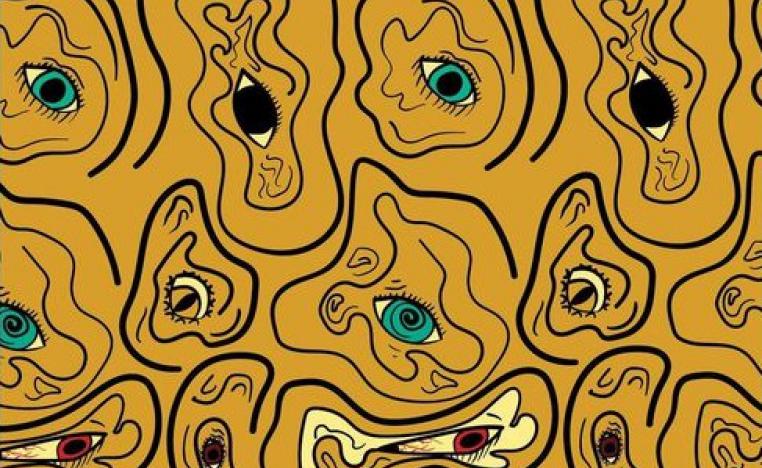 لوحة غلاف كتاب 'أطلال' لسامر أبو هوّاش