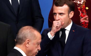 الرئيسان الفرنسي امانويل ماكرون والتركي رجب طيب أردوغان
