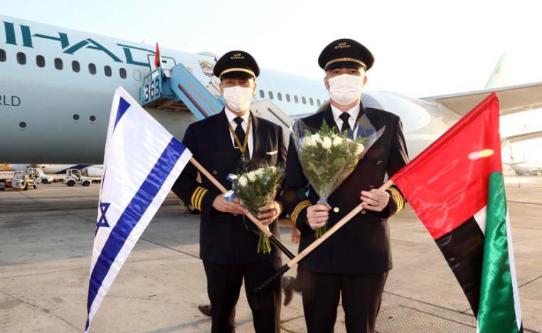 Etihad has become the first Gulf airline to operate a passenger flight to Israel