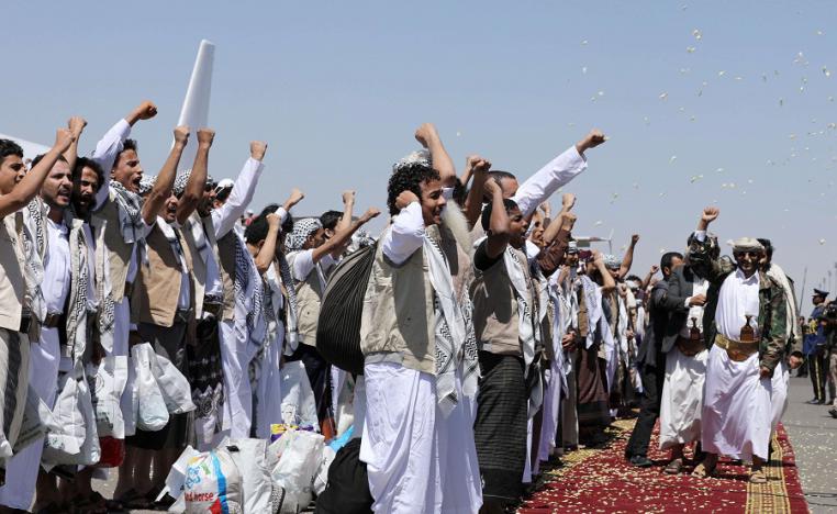 الأسرى من الحوثيين يصلون الى صنعاء