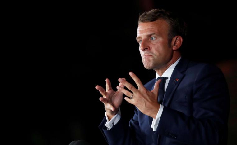الرئيس الفرنسي ايمانويل ماكرون