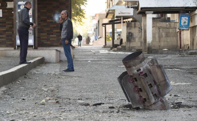 قذيفة غير منفجرة في ناغورني قرة باغ