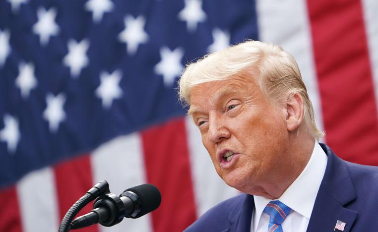 الرئيس الأميركي والمرشح الجمهوري لانتخابات الرئاسة دونالد ترامب 