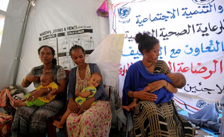 لاجئون اثيوبيون في مخيمات السودان