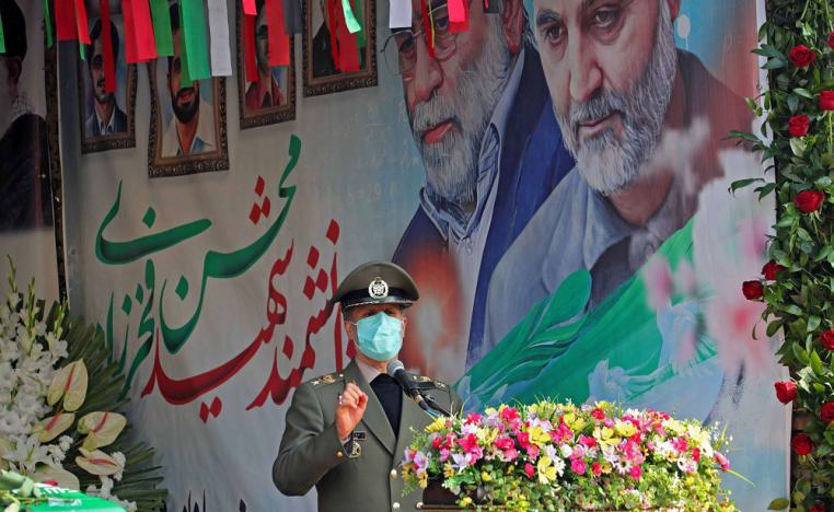 مراسم دفن العالم النووي الإيراني محسن فخري زاده