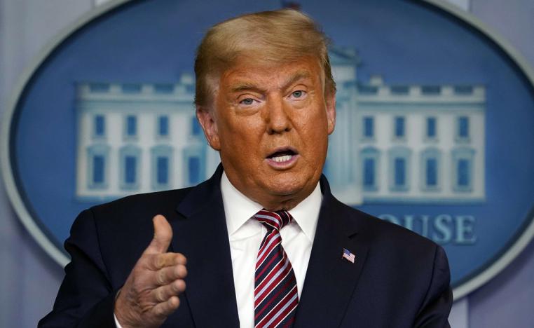 الرئيس المنتهية ولايته دونالد ترامب