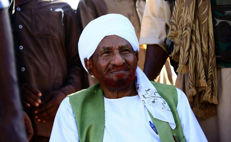 رئيس الوزراء السوداني السابق الصادق المهدي