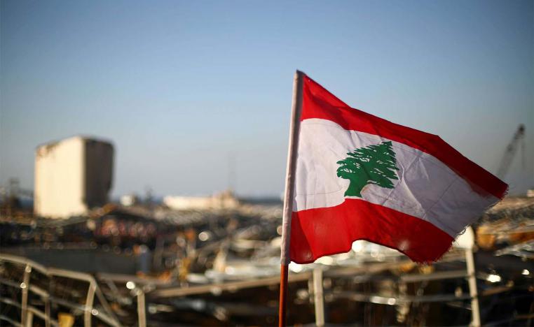 Macron has vowed to push ahead with efforts to prevent Lebanon collapsing 