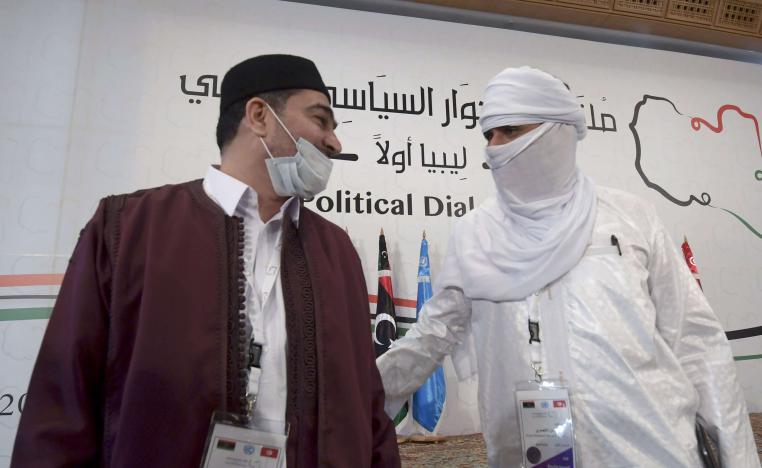 المفاوضون الليبيون في تونس