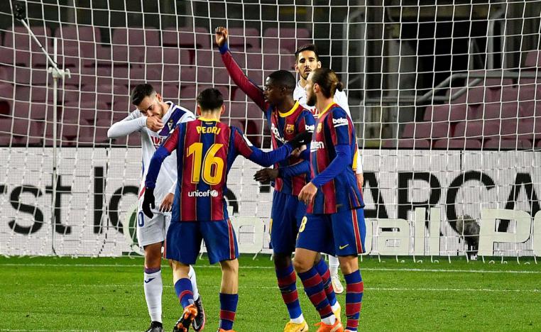 التعادل الأول لإيبار في كامب نو بعد ست هزائم في زياراته 