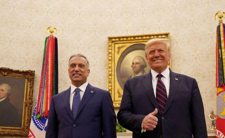 الرئيس الأميركي دونالد ترامب يستقبل رئيس الوزراء العراقي مصطفى الكاظمي