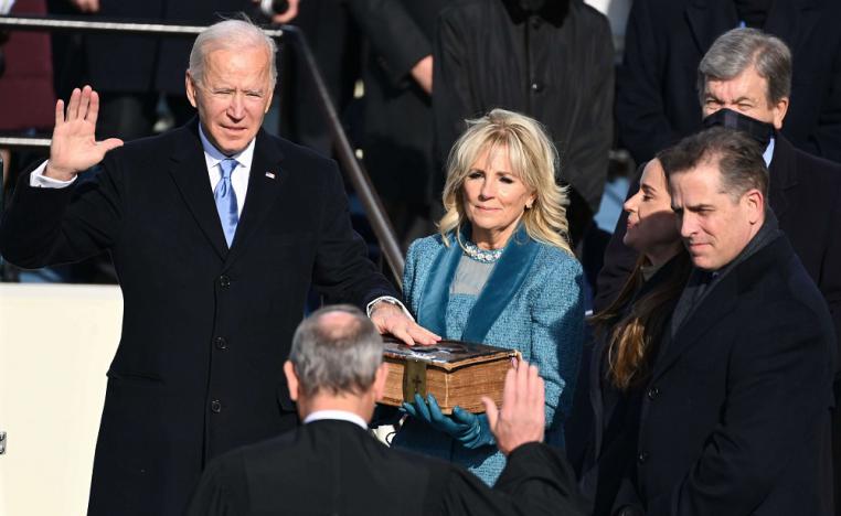 بايدن يؤدي اليمين الدستورية رئيسا للولايات المتحدة