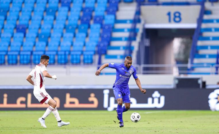 تعادل مثير بين الفريقين من حساب النصر على تويتر