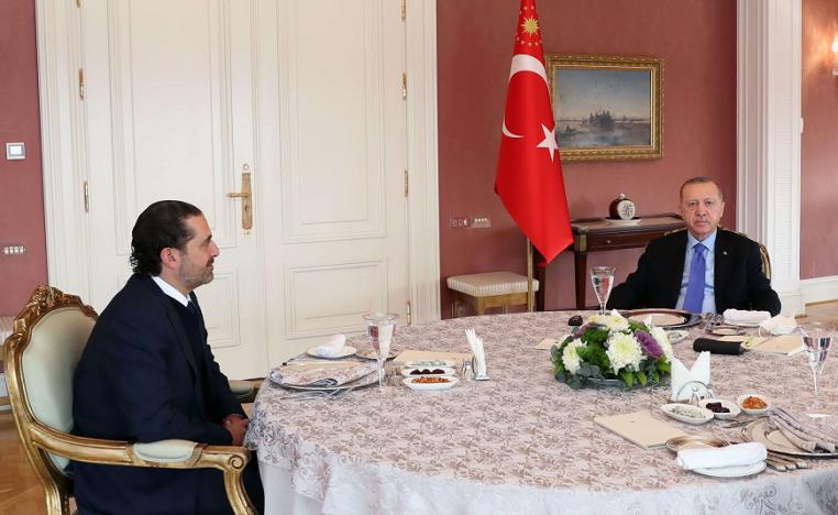 الرئيس التركي رجب طيب أردوغان عقد اجتماعا مغلقا مع سعد الحريري