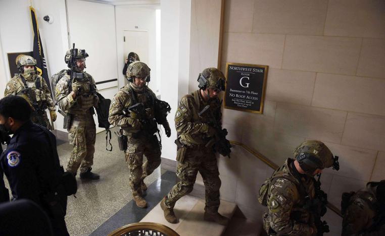 نشر الآلاف من قوات الحرس الوطني لتأمين العاصمة الأميركية قبل وبعد تنصيب جو بايدن