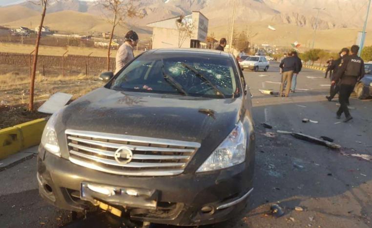 موقع اغتيال محسن فخري زاده