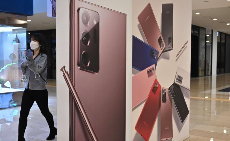  إعلان لغالاكسي نوت 20 في مبنى شركة سامسونغ في سيول بكوريا الجنوبية 