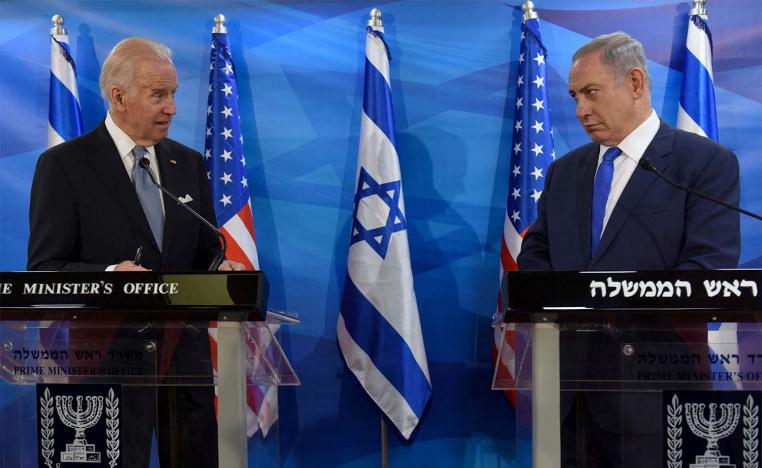 US President Joe Biden (L) and Israeli Prime Minister Benjamin Netanyahu 