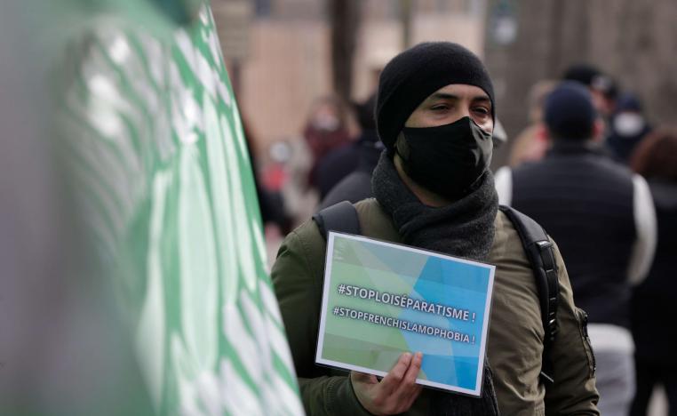 فرنسا تشهد احتجاجات منددة بمشروع قانون 'الاصولية' 