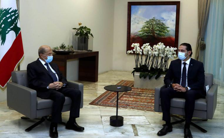 الرئيس اللبناني ميشال عون يستقبل رئيس الحكومة المكلف سعد الحريري