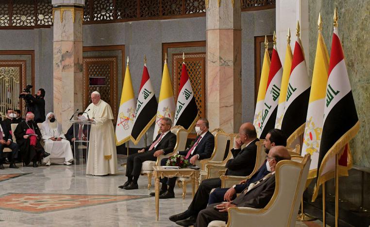 البابا فرنسيس: كفى عنفا وتطرفا وتحزبات وعدم تسامُح