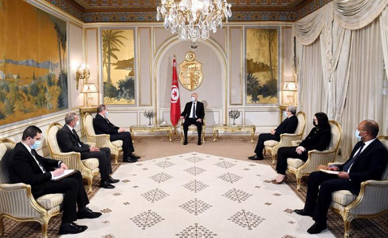 الرئيس التونسي قيس سعيد يستقبل وفد وزارة الخارجية الجزائري