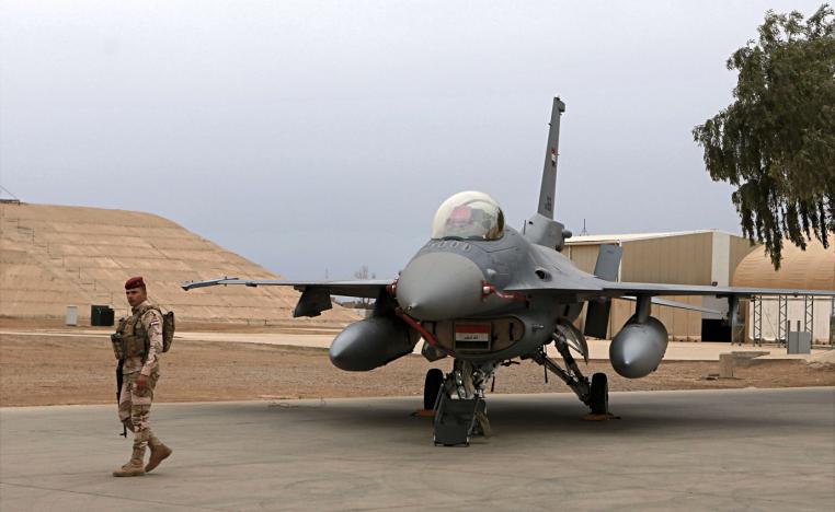 مقاتلة تابعة للقوات الجوية العراقية من طراز F-16 أميركية الصنع
