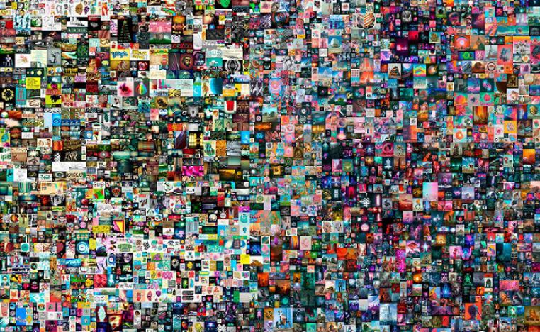 العمل الرقمي "إفريدايز: ذي فيرست 5000 دايز" للفنان الأميركي مايك وينكلمان المعروف باسم بيبل
