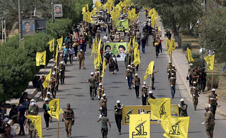 استعراض لسرايا الخرساني من الحشد الشعبي