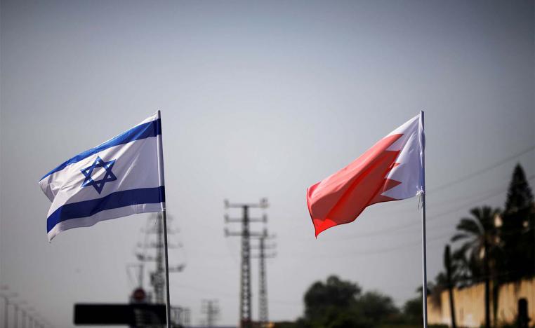 Israeli and Bahraini flags