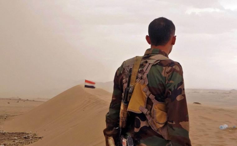 مقاتل يمني من الشرعية على حدود مأرب