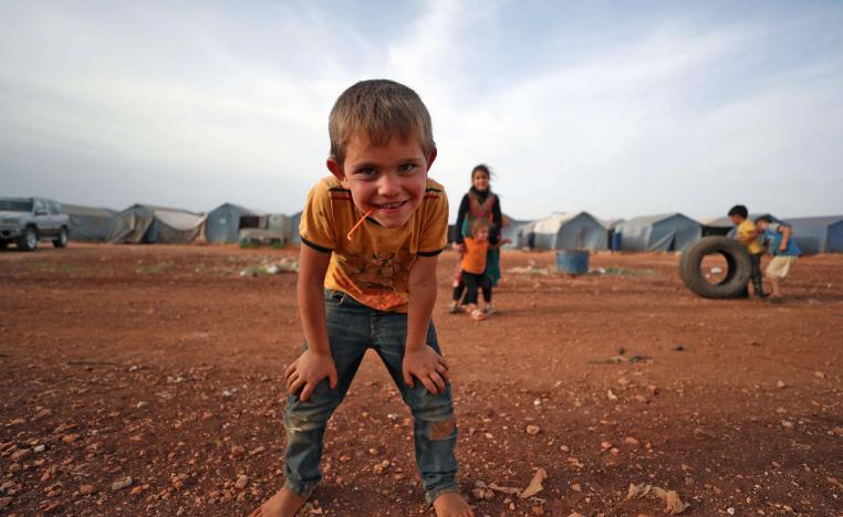 طفل سوري نازح