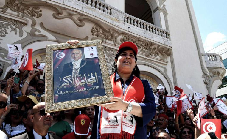 رئيسة الحزب الدستوري الحر عبير موسي