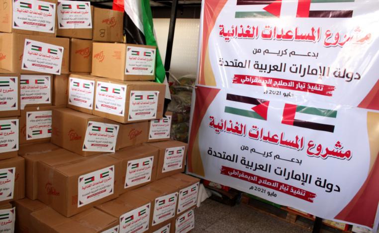 حرص إماراتي على دعم مشروع المساعدات الإنسانية في غزة