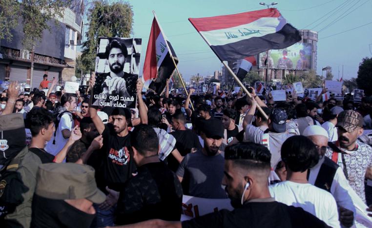 المتظاهرون العراقيون يتّهمون ميليشيات موالية لإيران بالوقوف وراء اغتيال عشرات النشطاء