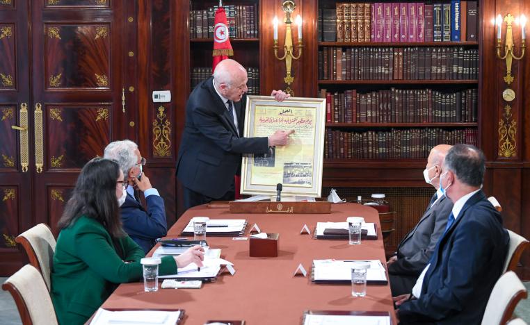 الرئيس التونسي قيس سعيد