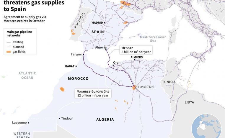 Algeria is Spain's largest gas supplier