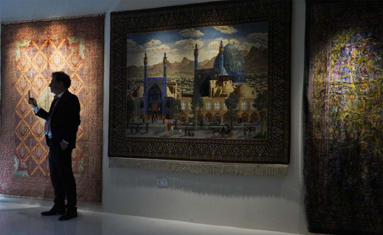 Iran went for a hardcore handicraft spiel, pitching Persian carpets 