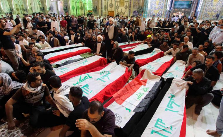 تشييع قتلى هجوم داعش الأخير في ديالى