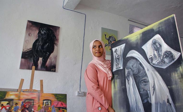 Somali artist Sana Ashraf Sharif Muhsin