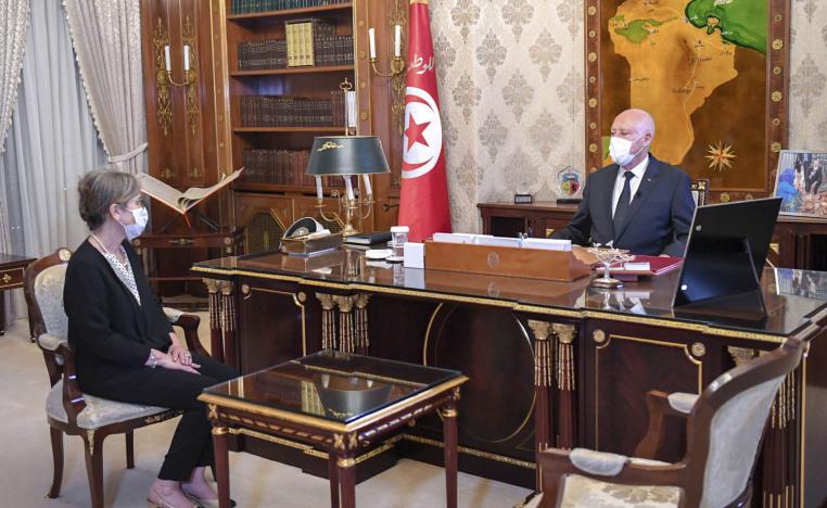 الرئيس التونسي قيس سعيد يستقبل رئيسة الحكومة المكلفة نجلاء بودن